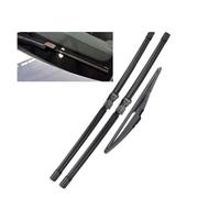 ZXBL Juego de Escobillas Limpiaparabrisas Delanteras y Traseras para FIAT 500 2007-2011, 2 Delanteras + 1 Trasera - Goma Resistente