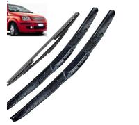 ZXBL Juego de Escobillas Limpiaparabrisas Delanteras y Traseras para Fiat Panda 169 2004-2012, 2 Delanteras + 1 Trasera - Goma Resistente