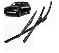 ZXBL Juego de Escobillas Limpiaparabrisas Delanteras y Traseras para Mazda CX-5 KF 2017-2024, 2 Delanteras + 1 Trasera - Goma Resistente