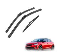 ZXBL Juego de Escobillas Limpiaparabrisas Delanteras y Traseras para Opel Corsa F 2019-2024, 2 Delanteras + 1 Trasera - Goma Resistente