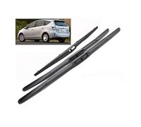 ZXBL Juego de Escobillas Limpiaparabrisas Delanteras y Traseras para Toyota Prius Plus/Prius+ 2011-2018, 2 Delanteras + 1 Trasera - Goma Resistente