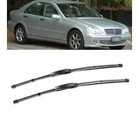 ZXBL Limpiaparabrisas para Mercedes-Benz C-Class W203 2004-2007 22"+22", Delanteros Parabrisas Accesorios para Coche Cepillos Lavadora Cepillo para Parabrisas