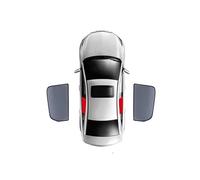 ZXBL Parasol Coche Lateral para Audi Q7 2016+, Magnético Parasol Protector Parabrisas Delantero Cortina Ventana Lateral Trasera Interior,2 PCS Rear