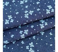 ZXC Tela De Mezclilla 100% Algodón 150 cm De Ancho 1m por Metro Utilizada para Coser Ropa,Jeans Populares,Coser Cojines,Cortinas Y Accesorios para El Hogar(Color:Azul Oscuro)