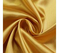 ZXC Tela De Raso Tela SatéN Vestidos Y Manualidades 150 cm De Ancho 1m Se Vende por Metros para Costura ElaboracióN De Ropa Ideal para Elaborar Vestidos para Bodas Graduaciones Raso(Color:Dorado)