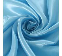 ZXC Tela De Raso Tela SatéN Vestidos Y Manualidades 150 cm De Ancho 1m Se Vende por Metros para Costura ElaboracióN De Ropa Ideal para Elaborar Vestidos para Bodas Graduaciones (Color:Azul Claro)