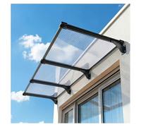 ZXCASDF Copriporta Silenziosa,Tettoia per Finestre e Porte，Pensilina Ingresso,Resistente ai raggi UV，Pensilina Tettoia per Porta di Casa Protezione da Pioggia e Neve(65x210cm/25.6x83in)