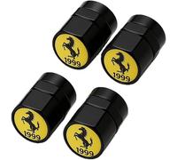 ZXCDRFT 4 Piezas Tapones de Válvula de Neumático para Ferrari 250 GT, Tapas Antipolvo para Ruedas de Coche Válvulas de Neumáticos Coche