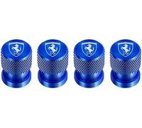 ZXCDRFT 4 Piezas Tapones de Válvula de Neumático para Ferrari 456 F430 Roma Portofino 458 488 F12 812, Tapas Antipolvo para Ruedas de Coche Válvulas de Neumáticos Coche