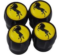 ZXCDRFT 4 Piezas Tapones de Válvula de Neumático para Ferrari F430 F12 458 488 812, Tapas Antipolvo para Ruedas de Coche Válvulas de Neumáticos Coche