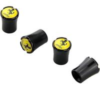 ZXCDRFT 4 Piezas Tapones de Válvula de Neumático para Ferrari F430 F12 F458 488 812, Tapas Antipolvo para Ruedas de Coche Válvulas de Neumáticos Coche