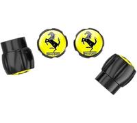 ZXCDRFT 4 Piezas Tapones de Válvula de Neumático para Ferrari Roma Portofino F8 GTC4Lusso 488 F12 FF California 458 F430, Tapas Antipolvo para Ruedas de Coche Válvulas de Neumáticos Coche