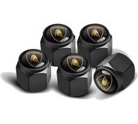ZXCDRFT 4 Piezas Tapones de Válvula de Neumático para Lamborghini Sian FKP 37 2019-2022, Tapas Antipolvo para Ruedas de Coche Válvulas de Neumáticos Coche,Black