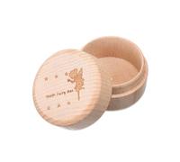 ZXCHOME 1 Pieza Caja de Hada de los Dientes, 3D Madera Recuerdo de Caja de Dientes Lindo Portadientes Caja de Almacenamiento de Dientes para Niños y Niñas