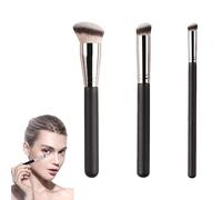 ZXCHOME 3pcs Brochas de Maquillaje Profesional Set,Pinceles Maquillaje,Brocha Maquillaje Makeup Brushes per Contouring,Colorete,Ojos