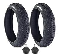 ZXCLTR 2 Neumáticos Fat 24x4.0 para Bicicleta Eléctrica con Cámara - Todo Terreno, Antipinchazos para Bicicletas Montaña/de Nieve, Neumáticos de Repuesto Duraderos