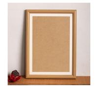 ZXCMY Exquisito Marcos de fotos de madera con estera, marco de fotos rústico cambiable, vidrio de alta definición for pared artística o exhibición de mesa ligero(Bruin,A5)