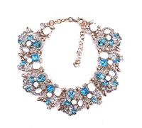 ZXCS 2021 India Declaración Gargantilla Mujeres Lujo Cristal Rhinestone Big Bib Necklace Étnico Grande