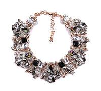 ZXCS 2021 India Declaración Gargantilla Mujeres Lujo Cristal Rhinestone Big Bib Necklace Étnico Grande