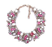 ZXCS 2021 India Declaración Gargantilla Mujeres Lujo Cristal Rhinestone Big Bib Necklace Étnico Grande