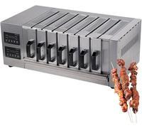 ZXCVBNMQ Parrilla eléctrica Comercial de cajón con Ventana de visualización y Drenaje de Aceite, de Acero Inoxidable, para un skewering eficiente (7 Layer)