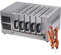 ZXCVBNMQ Parrilla eléctrica Comercial de cajón con Ventana de visualización y Drenaje de Aceite, de Acero Inoxidable, para un skewering eficiente (5 Layer)