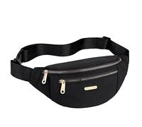 ZXCVWWE Coreano Sling Shoulder Fashion Crossbody Belt Bag Travel Bag Purse Chest Crossbody Wild Small Sport T9v8 Pouch Messenger Fashion, Black