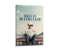 ZXCYGSAM Póster decorativo de la película Dallas Buyers Club, lienzo decorativo para pared e imagen artística moderna para decoración de dormitorio familiar, 60 x 90 cm