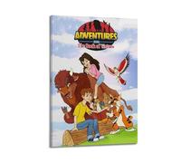 ZXCYGSAM Póster decorativo de la serie de televisión Adventures from The Book of Virtues, lienzo decorativo para pared e impresión artística moderna para dormitorio familiar, 40 x 60 cm