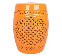 ZXDGsdrdtW Taburete de Tambor Estilo Chino(Orange)