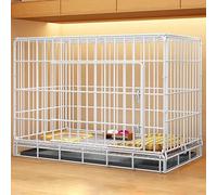 ZXDRYBHD Casa para Gatos, Jaula para Perros, Trae tu Propia Bandeja, Pies Que Protegen el Piso, Fácil Instalación, para Mascotas de Cualquier Raza(White,86x61x71cm/33.8x24x27.9in)