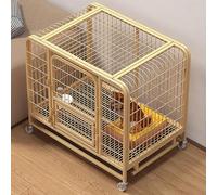 ZXDRYBHD Caseta para Perros, Gallinero, Condominio para Gatos, con Bandeja Extraíble, para Cachorros Pequeños, Medianos y Grandes(Yellow,95x65x85cm/37.4x25.5x33.4in)