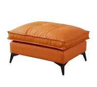 ZXDRYBHD Otomana Moderna, Reposapiés Tapizado de Cuero con Almohadillas Antideslizantes, para Entrada, Dormitorio, Sala y Pie de Cama(Yellow,31.4in/80cm)