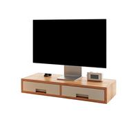 ZXDRYBHD Soporte Monitor Con Cajón, Elevador Monitor Escritorio, Organizador De Escritorio Para Pantalla PC, Ahorro De Espacio Para Oficina(Natural)