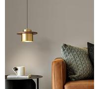 ZXDTVFGN Lámpara Colgante de Cobre E27 de un Solo Cabezal, Estilo Europeo, para Comedor, 180 cm, Alambre Ajustable, iluminación contemporánea para Comedor, Cocina, Isla, Sala de es