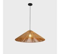 ZXDTVFGN Lámpara Colgante Tejida de Cuerda de cáñamo, Moderna iluminación Estilo Granja Bohemio, lámpara Colgante de Techo de ratán rústico, lámpara Colgante Costera Grande para do