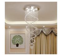 ZXDTVFGN Lámpara de araña de Cristal LED Moderna, Compatible con Luces de Escalera, lámpara Colgante de Lujo para Dormitorio o tocador de Villa.