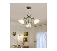 ZXDTVFGN Lámpara de araña Valley Flower LED de Estilo rústico Americano para Sala de Estar, Dormitorio, Pasillo, Luces Colgantes Modernas