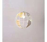 ZXDTVFGN Lámparas de araña, Cadena Ajustable Retro Creativa Vintage Industrial lámpara Colgante de Hierro de un Solo Cabezal Luces LED esféricas de Tierra Granero Villa Garaje Accesorios de