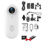 ZXDZSW Cámara de acción POV Capture Pro 3.0, 4k/1080p Impermeable con 32 Tarjetas, cámara Corporal de ángulo Ultra Gran Angular de 170° for Ciclismo, Buceo, vlogging(White-1080p)