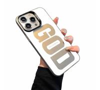 ZXDZSW Estuche for teléfono a Prueba de Golpes con patrón Dios Tiene un Plan for ti, Estuche con diseño de Cita Cristiana de Jesús for iPhone 17/16/15/14/13/12/11 Pro MAX,(Gray,For 16 Plus)