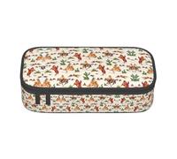ZXERTG Cowboy Ride Horse - Estuche versátil para lápices, espacioso, de tela Oxford, organizador, Black, Talla única, Funda para llave