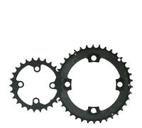 ZXFdgWS Platos para Bicicletas Plato de Bicicleta MTB, 24T, 26T, 28T, 32T, 38T, 42T, 44T, Doble o Triple Velocidad, Juego bielas for montaña(10S 26-38T)