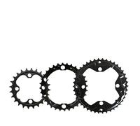 ZXFdgWS Platos para Bicicletas Plato de Bicicleta MTB, 24T, 26T, 28T, 32T, 38T, 42T, 44T, Doble o Triple Velocidad, Juego bielas for montaña(10S 24-32-42T ST)