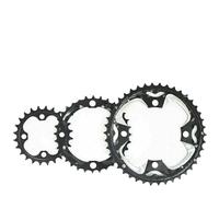 ZXFdgWS Platos para Bicicletas Plato de Bicicleta MTB, 24T, 26T, 28T, 32T, 38T, 42T, 44T, Doble o Triple Velocidad, Juego bielas for montaña(10S 24-32-42T Al)