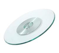 ZXFDM Lazy Susan de Vidrio Templado de 10 mm, Bandeja giratoria Redonda, Plato Giratorio de Base giratoria de 360 °, para Fiestas de cumpleaños, cenas Familiares y Banquetes (60-120 cm)