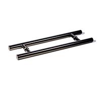 ZXFDM Tirador de Puerta de Ducha de Doble Cara de Acero Inoxidable de Grado 304 Tubular Espalda con Espalda, Puerta de Granero corrediza de Vidrio de Ducha Redonda manija de Puerta Exterior interi