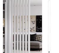 ZXFDMSWJ Separador de ambientes con Poste de Madera para Pared, Separador de ambientes Personalizado de Listones de Madera de Piso a Techo, decoración de Cama/Sala de Estar/cubículo (Blanco, 85 cm (2
