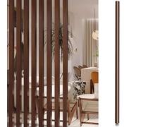ZXFDMSWJ Separador de ambientes con Poste de Madera para Pared, Separador de ambientes Personalizado de Listones de Madera de Piso a Techo, decoración de Cama/Sala de Estar/cubículo (marrón, 70 cm (2