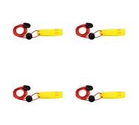 Zxfdsfdbnm 1. 4 silbatos de seguridad de 120 dB con cordón ajustable herméticos para kayak, pesca, barco, natación, silbatos con cordón ajustable